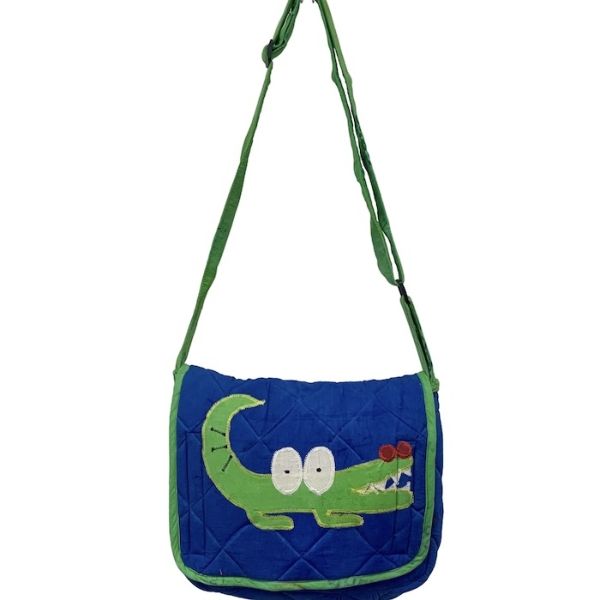 Animal Applique Messenger Bag