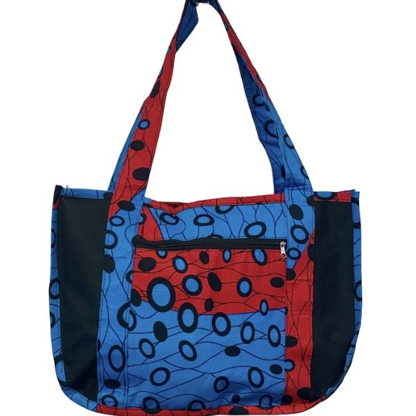 Picture of wavy african print tote