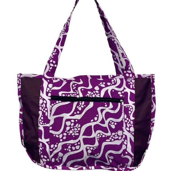 Picture of wavy african print tote