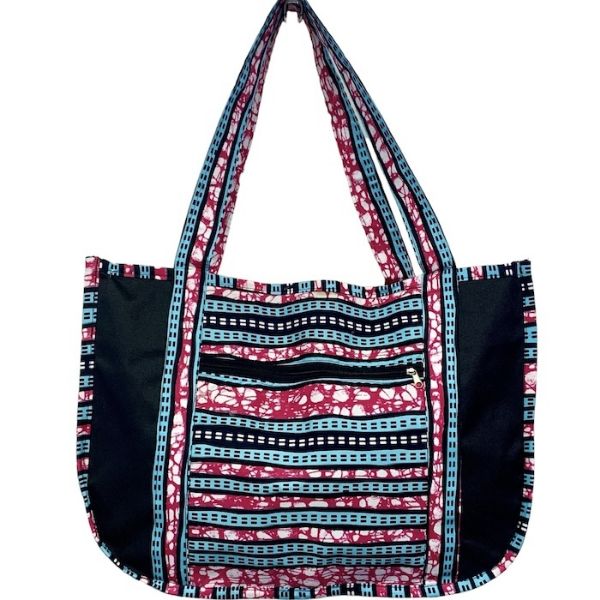 Picture of wavy african print tote