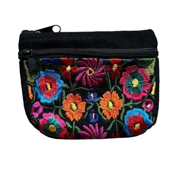 Picture of two zip flower pouch