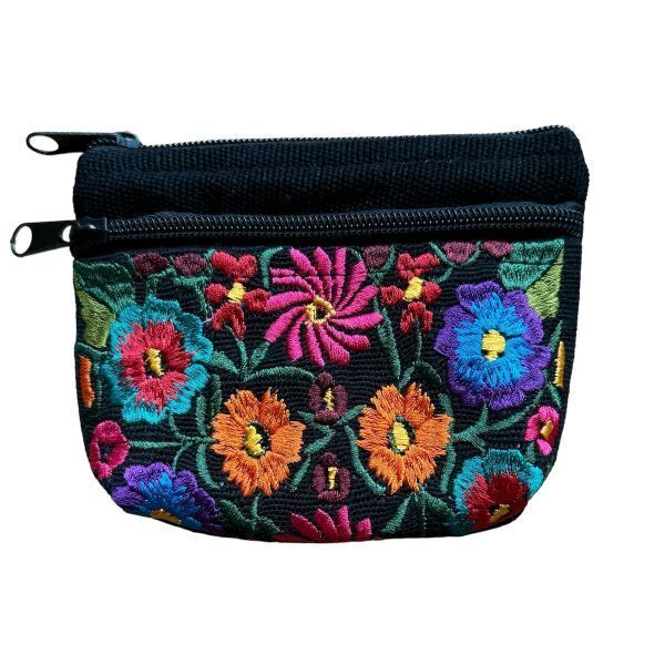 Picture of two zip flower pouch