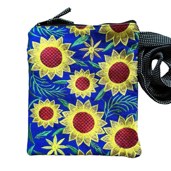 Picture of embroidered sunflower bag - classic