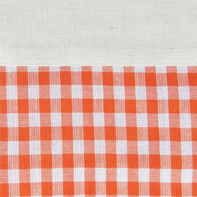 orange gingham