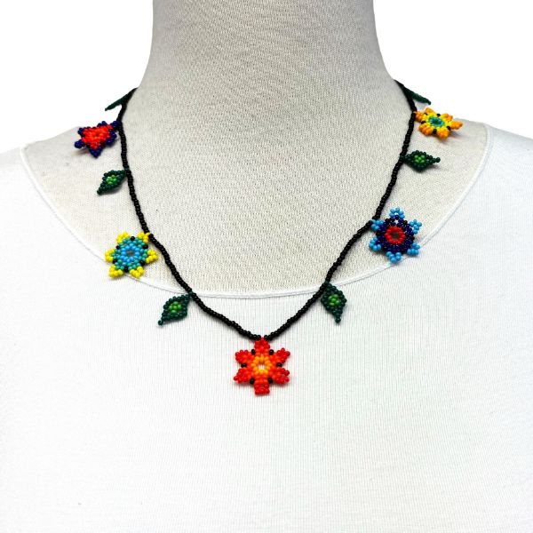 Picture of beaded blossom necklace