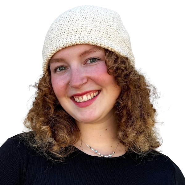 Picture of cuffed crocheted kufi hat