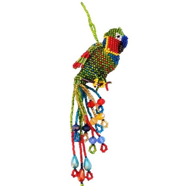 Picture of beaded parrot ornament
