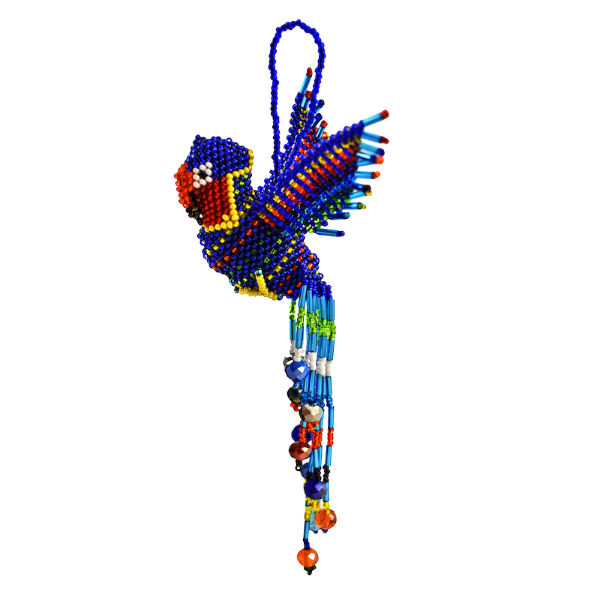 Picture of beaded parrot ornament