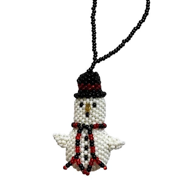 Picture of beaded holiday ornament