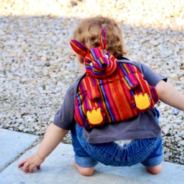 Picture of striped rabbit backpack