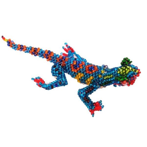 Picture of beaded iguana pin