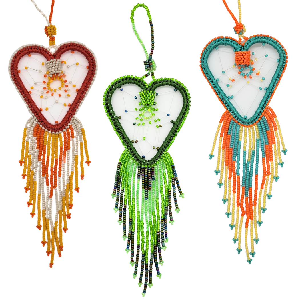 Heart Beaded Dream Catcher