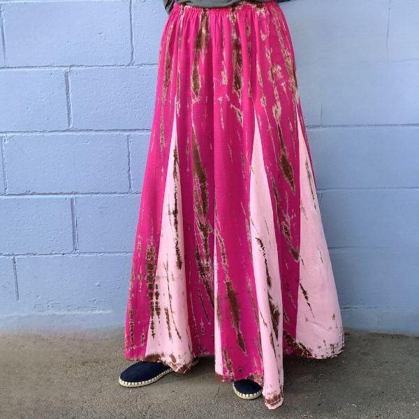 Aphrodite Contrast Tie Dye Maxi Skirt