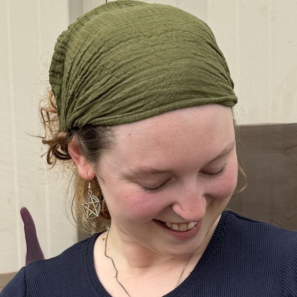 Picture of gauzy cotton headwrap