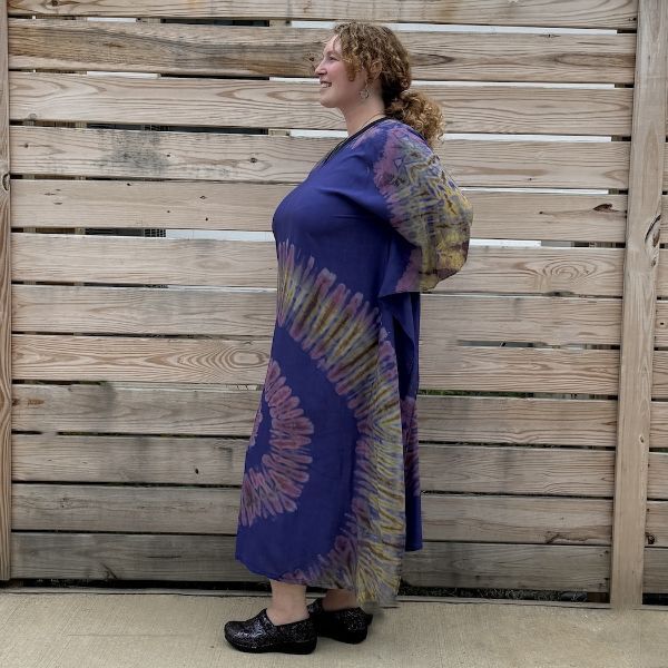 Picture of flowy tie dye kaftan