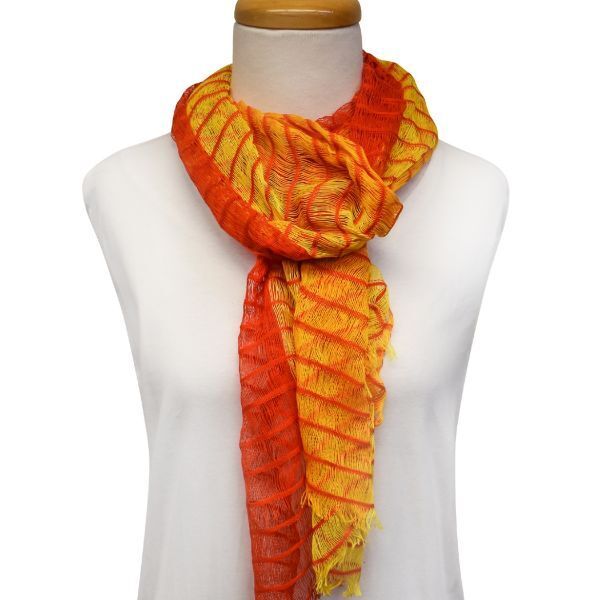 Picture of loose weave cotton scarf