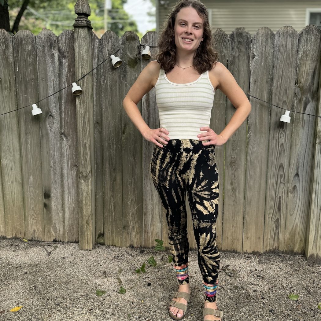 Tie Dye Layered Bottom Leggings 