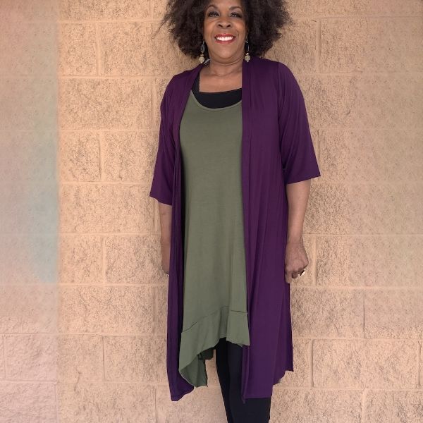 	Jojo Half Sleeve Midi Kimono