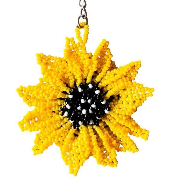 Picture of deluxe beaded keychain - garden life