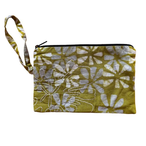 Picture of batik floral wristlet