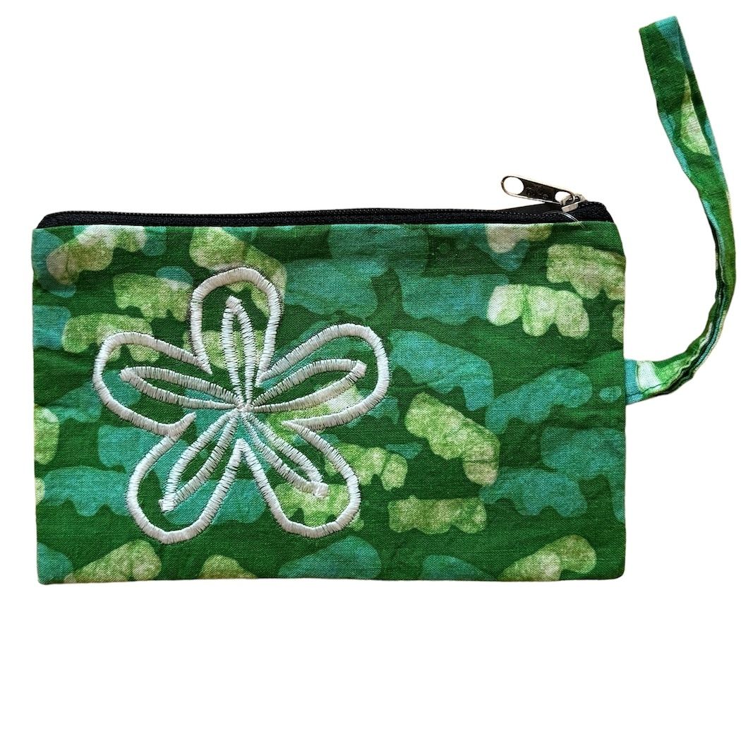 Picture of batik floral wristlet - mini