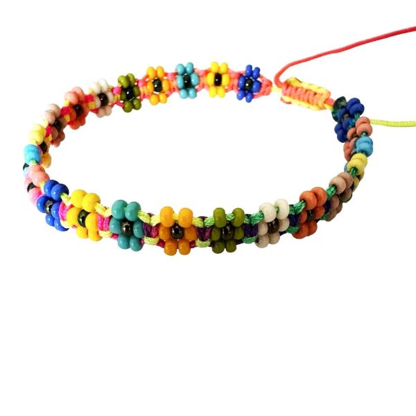 Beaded Daisy Bracelet