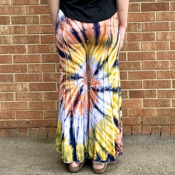 	Sunny Tie Dye Flared Pants (Back)