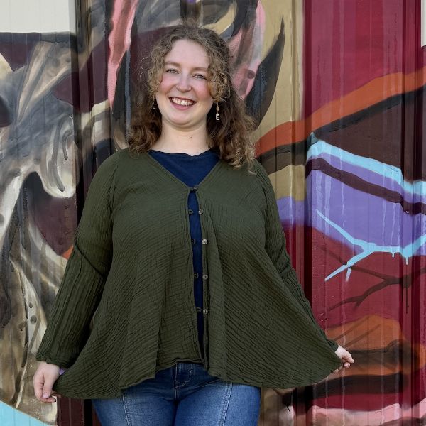 Cotton Gauze Coco Button Up Cardigan