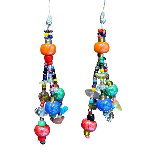 Picture of multistrand beaded earrings