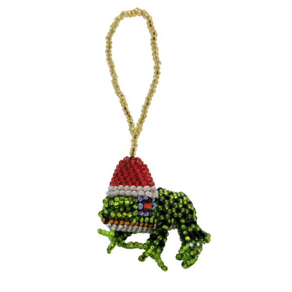 Picture of beaded holiday ornament