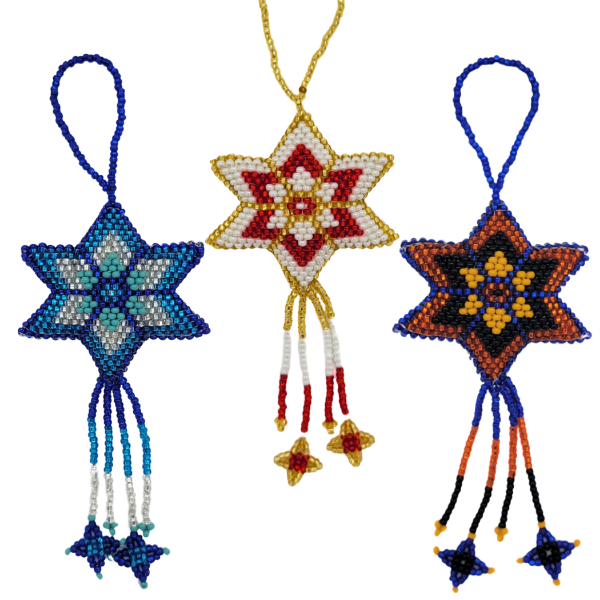 Picture of beaded holiday ornament