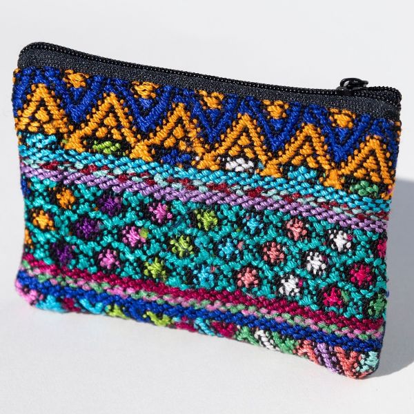 Picture of huipil two pocket pouch