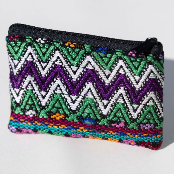 Picture of huipil two pocket pouch