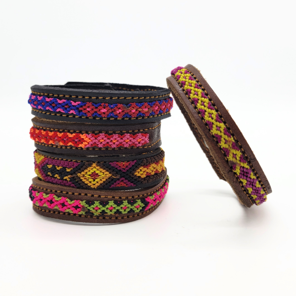 Picture of woven leather bracelet