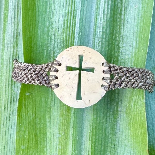 Picture of coco macrame cross bracelet