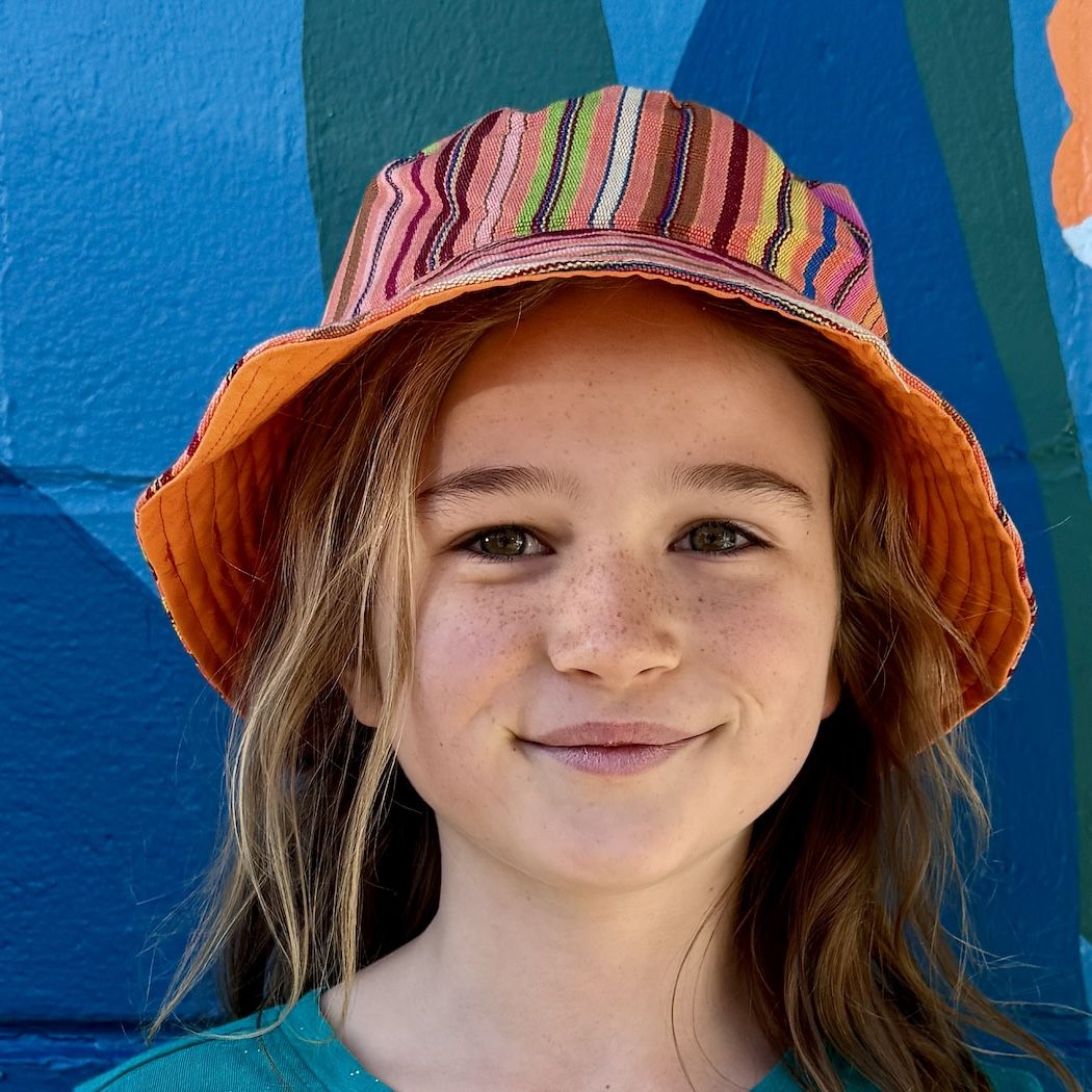 Picture of kids' ikat bucket hat
