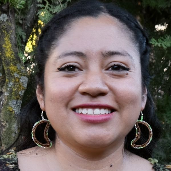 Moon Beaded Hoop Earrings