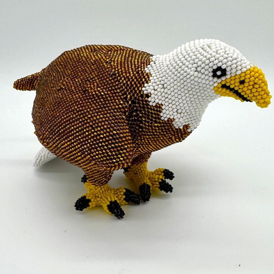 Picture of beaded bald eagle