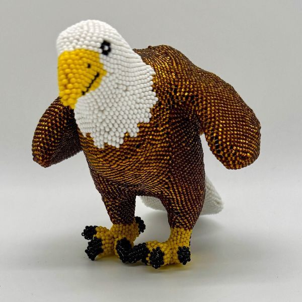 Picture of beaded bald eagle