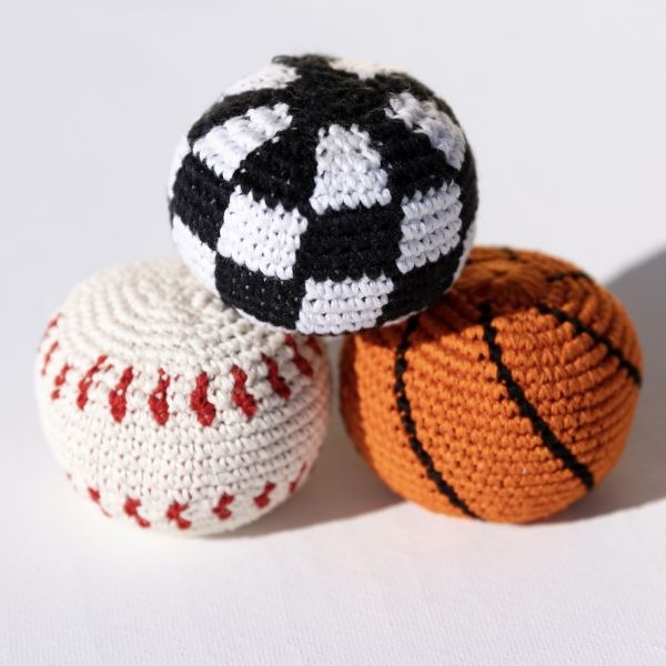 Crocheted Sports Ball Footbags