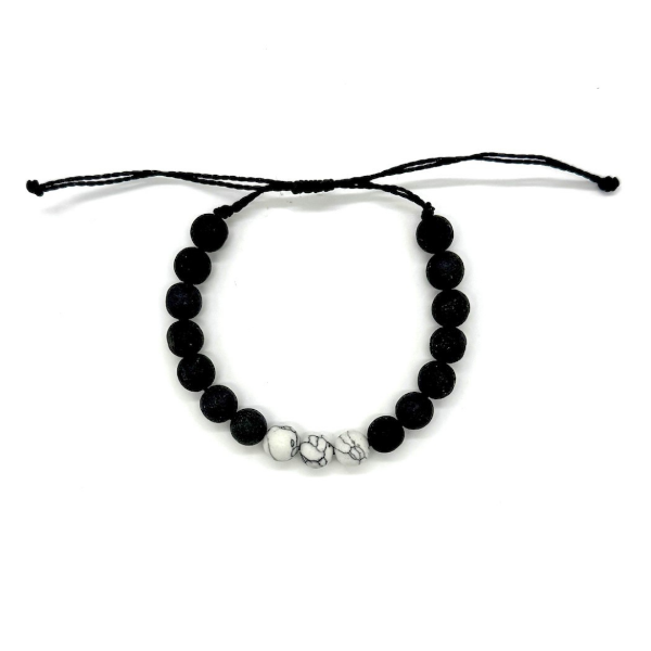 Picture of onyx pull cord bracelet