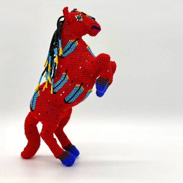 Picture of beaded jumping horse - large