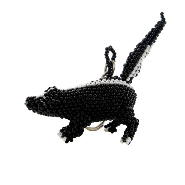 Picture of Skunk Beaded Keychain