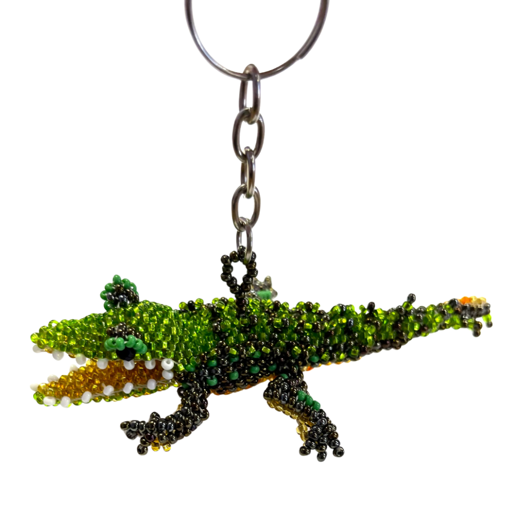 Alligator Beaded Keychain