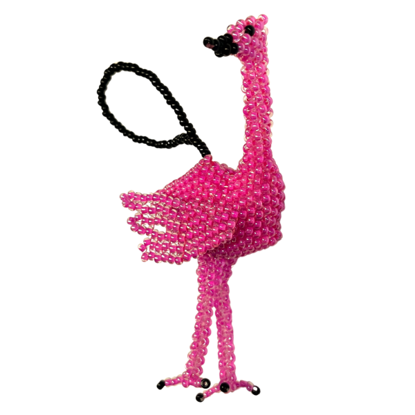 Flamingo Beaded Ornament