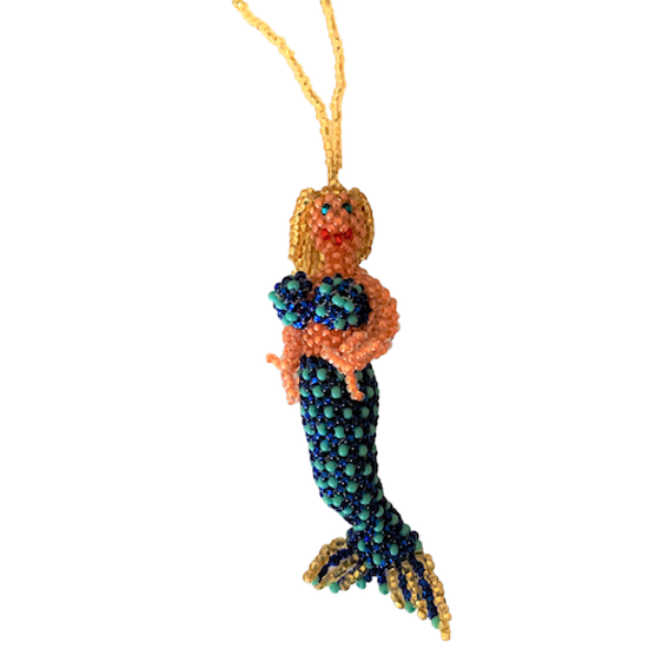 Mermaid Beaded Ornament
