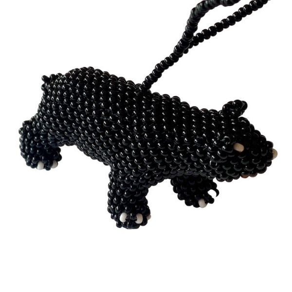 Picture of beaded black bear ornament