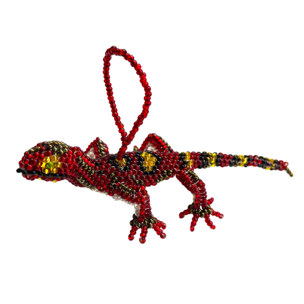 Picture of beaded lizard ornament