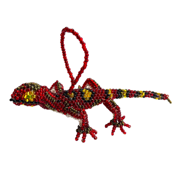 Lizard Beaded Ornament