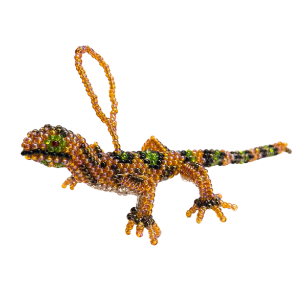 Lizard Beaded Ornament